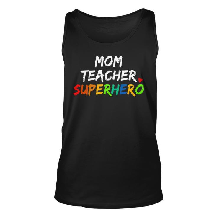 Teacher Mom Superhero Unisex Tank Top