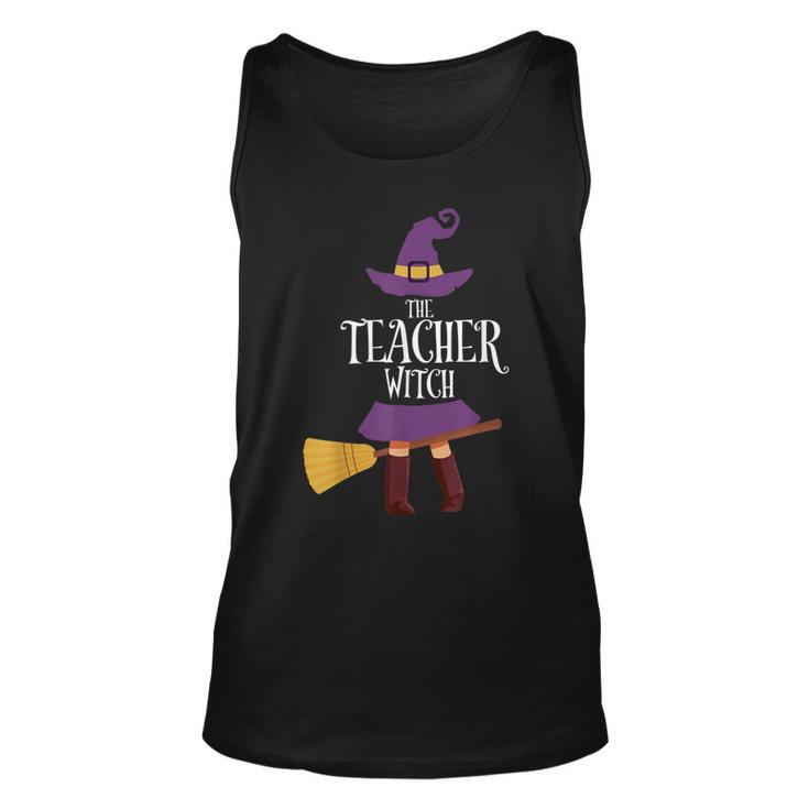 Teacher Witch Matching Halloween Pajamas Family Teaching  Unisex Tank Top
