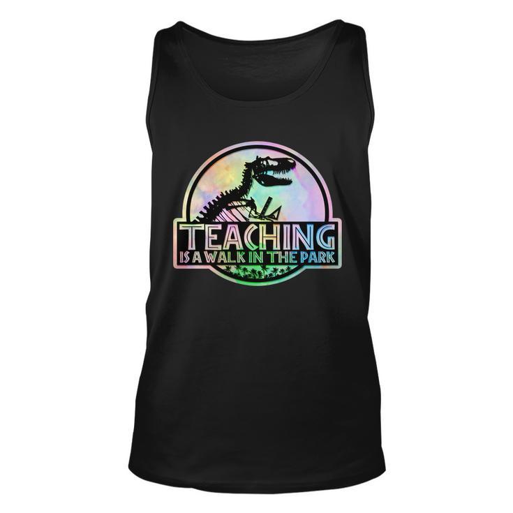 Teaching Is A Walk In The Park Funny Teacher Unisex Tank Top