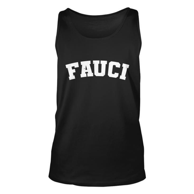 Team Dr Fauci Sporty Logo Unisex Tank Top