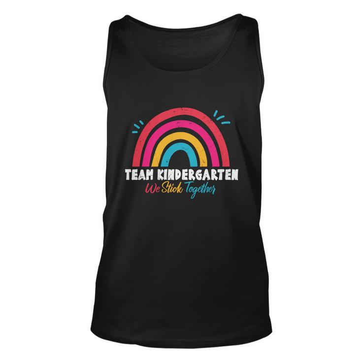 Team Kindergarten We Stick Together Graphic Plus Size Shirt For Kids Teacher Unisex Tank Top