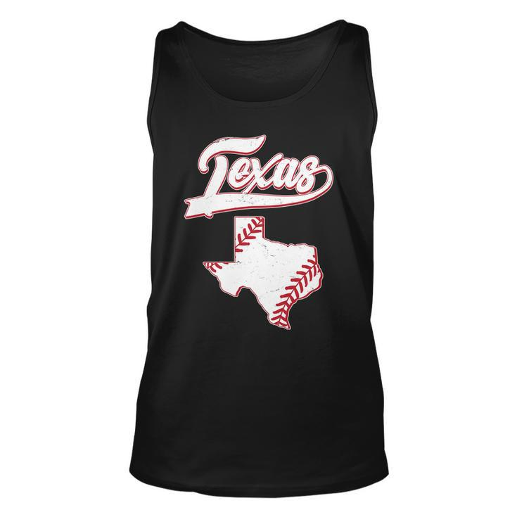 Texas State Baseball Fan Unisex Tank Top
