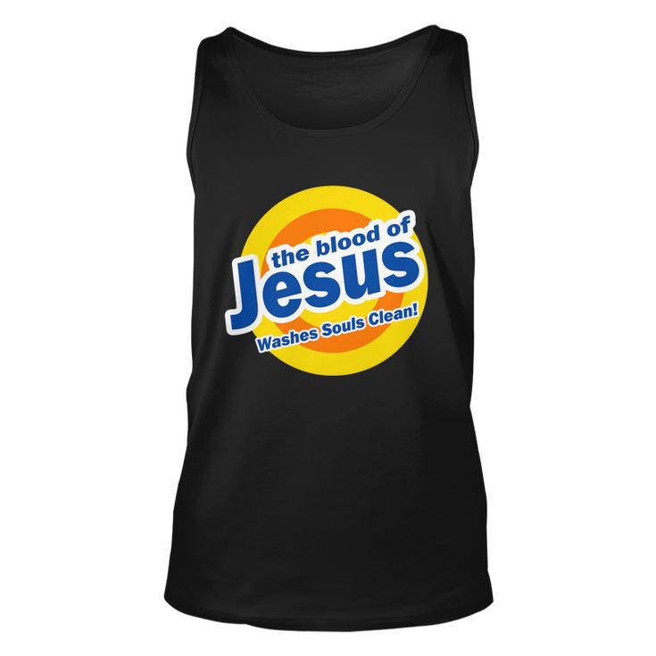 The Blood Of Jesus Washes Souls Clean Unisex Tank Top