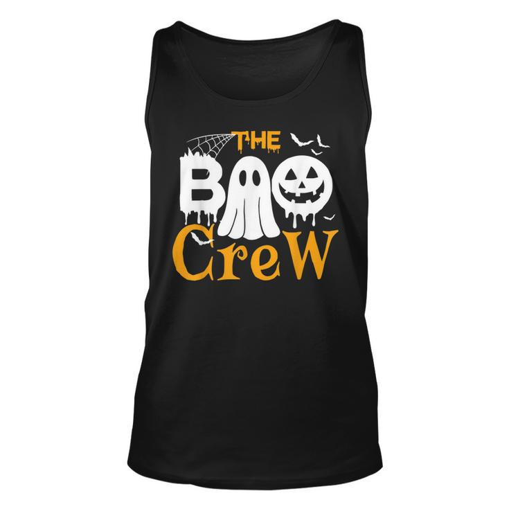 The Boo Crew  - Scary Cute Ghost Pumpkin Halloween  Unisex Tank Top