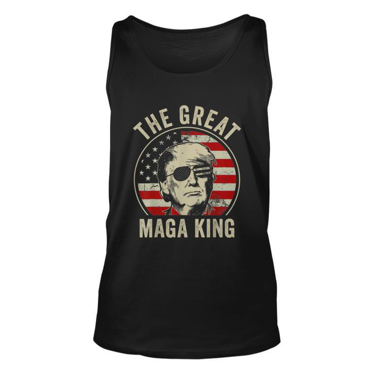 The Great Maga King Funny Trump Ultra Maga King Graphic Design Printed Casual Daily Basic Unisex Tank Top