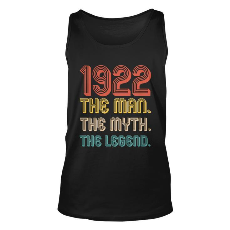 The Man The Myth The Legend 1922 100Th Birthday Unisex Tank Top