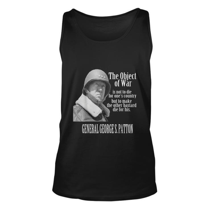 The Object Of War General George S Patton Unisex Tank Top