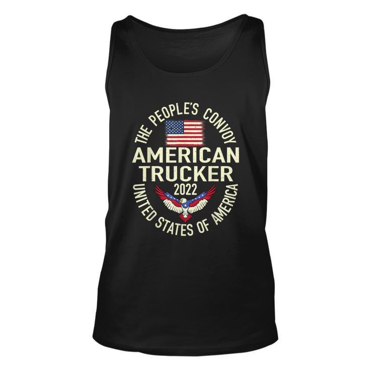 The Peoples Convoy 2022 America Truckers Freedom Convoy Usa Unisex Tank Top