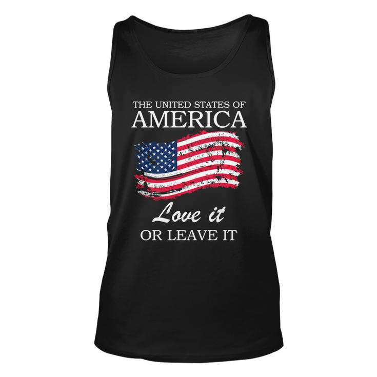 The Usa Love It Or Leave It Unisex Tank Top
