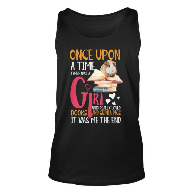 There Was A Girl Who Loved Books Guinea Pigs Book Unisex Tank Top
