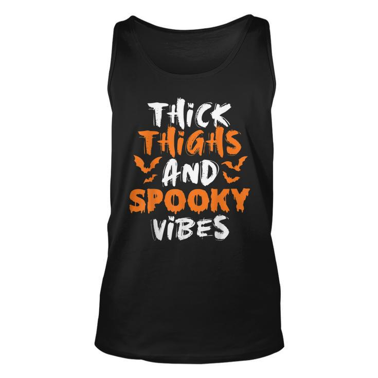  Thick Thighs And Spooky Vibes  Halloween Costume Ideas  Unisex Tank Top