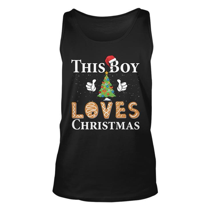This Boy Loves Christmas Tshirt Unisex Tank Top