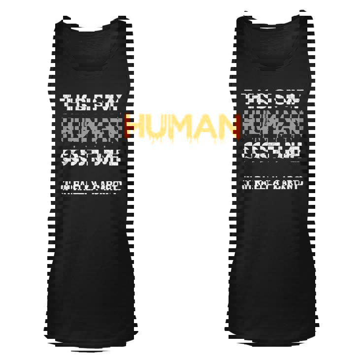 This Is My Human Costume Im Really A Carrot Funny Halloween Unisex Tank Top