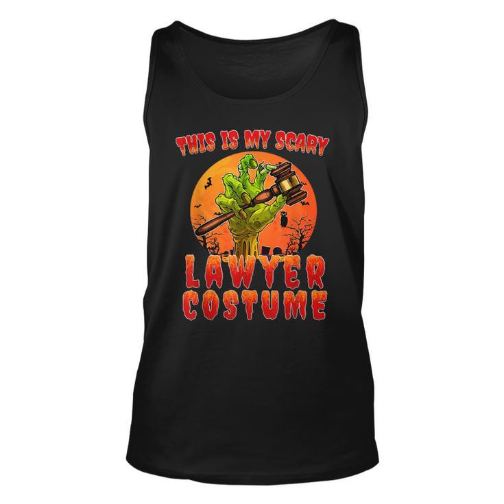 This Is My Scary Lawyer Costume Zombie Spooky Halloween  Unisex Tank Top