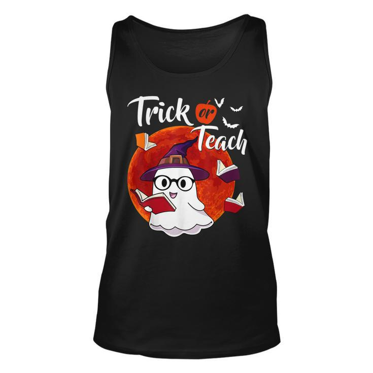 Trick Or Teach Cute Boo Witch Halloween Teacher Costume  Unisex Tank Top