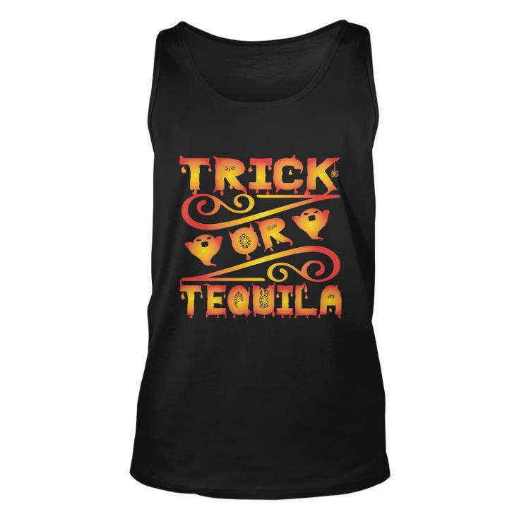 Trick Or Tequila Halloween Quote Unisex Tank Top