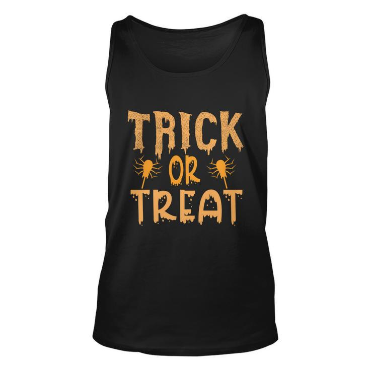 Trick Or Treat Halloween Quote Unisex Tank Top