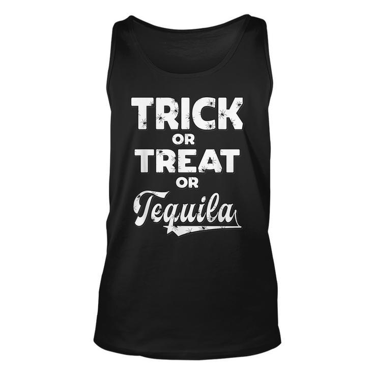 Trick Or Treat Or Tequila Halloween Costume Gift  Unisex Tank Top