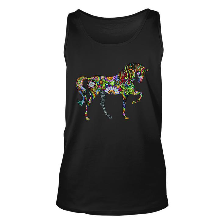 Trippy Cheerful Horse Tshirt Unisex Tank Top