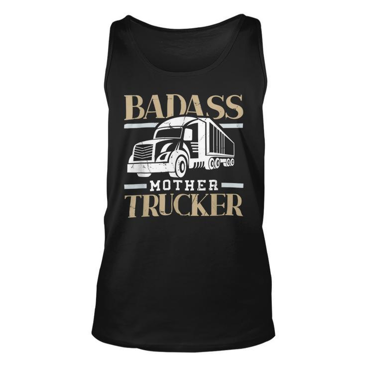 Trucker Trucker Accessories For Truck Driver Motor Lover Trucker_ V11 Unisex Tank Top