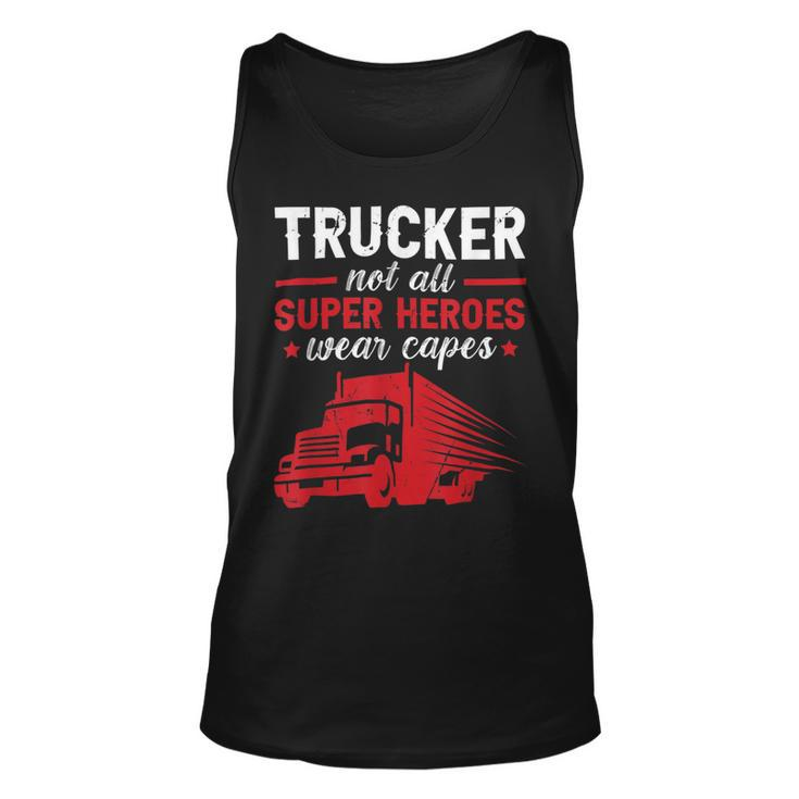 Trucker Trucker Accessories For Truck Driver Motor Lover Trucker_ V16 Unisex Tank Top