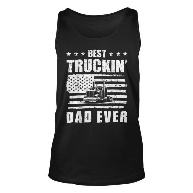 Trucker Trucker Best Truckin Dad Ever Driver V2 Unisex Tank Top