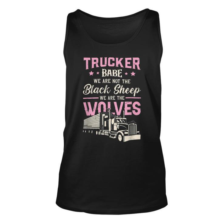 Trucker Trucker We Are Not The Black Sheep We Are The Wolv Trucker Unisex Tank Top