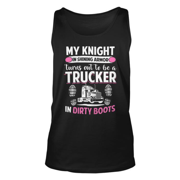 Trucker Trucker Wife Trucker Girlfriend Unisex Tank Top