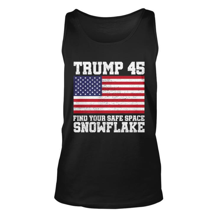 Trump 45 Find Your Safe Place Snowflake Tshirt Unisex Tank Top
