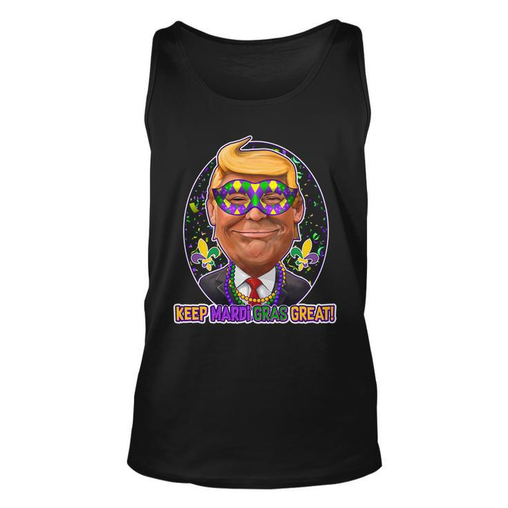 Trump Keep Mardi Gras Great T-Shirt Graphic Design Printed Casual Daily Basic Unisex Tank Top
