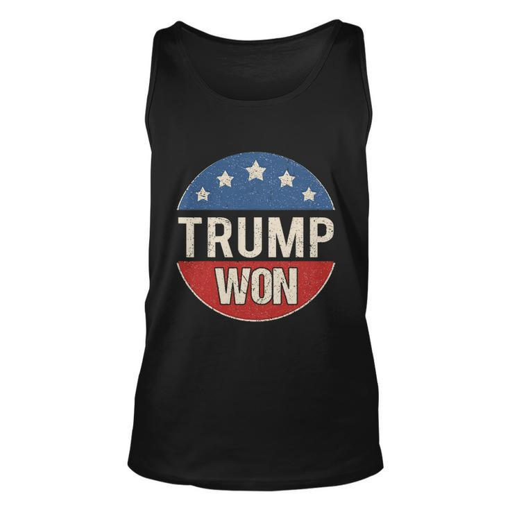 Trump Won 4Th Of July American Flag Great Gift Unisex Tank Top