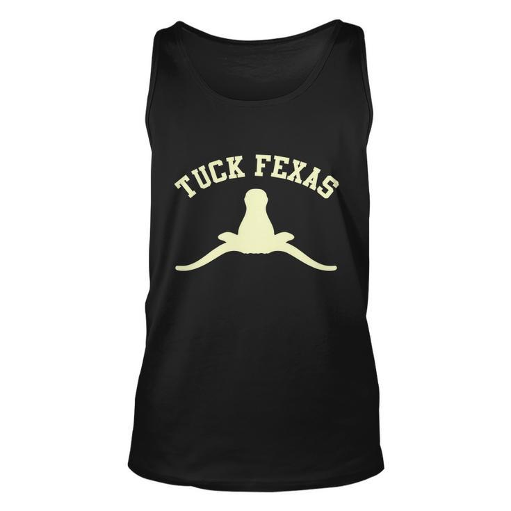 Tuck Fexas Horns Down Texas Tshirt Unisex Tank Top