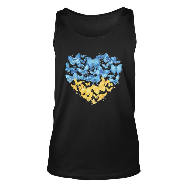 Ukrainian Butterfly Mashup Ukraine Flag Unisex Tank Top