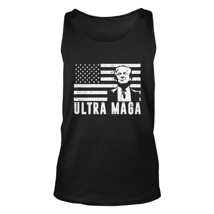 Ultra Maga Donald Trump Usa Flag V2 Unisex Tank Top