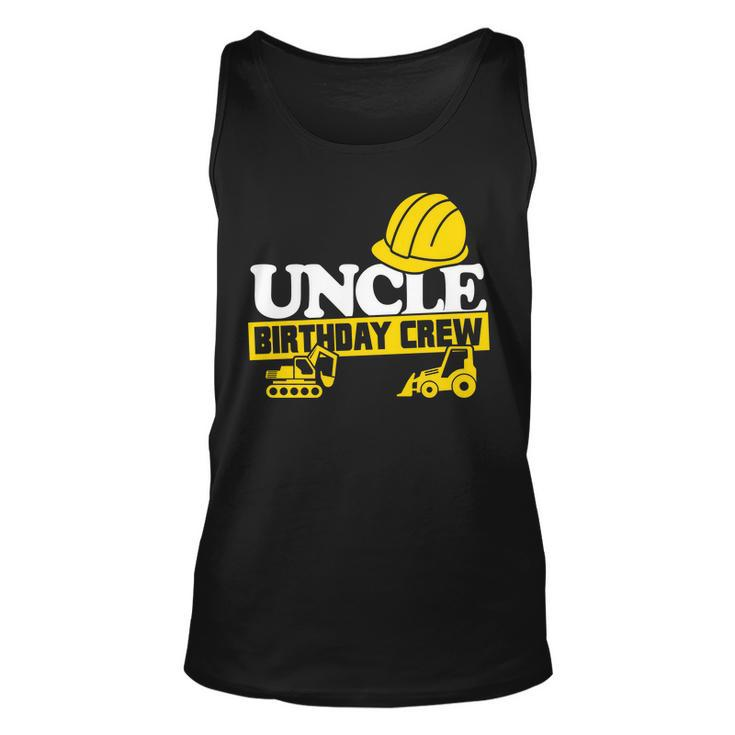 Uncle Birthday Crew Construction Party Graphic Design Printed Casual Daily Basic Unisex Tank Top