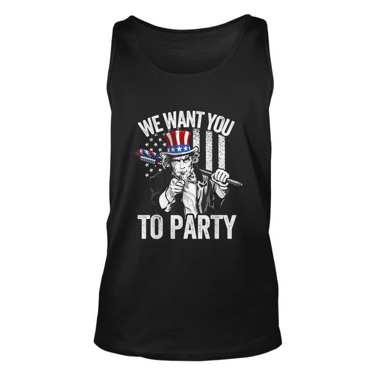 Uncle Sam Firework 4Th Of July Shirt Men American Usa Flag Unisex Tank Top