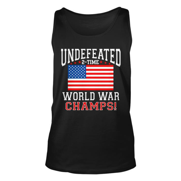 Undefeated 2-Time World War Champs Unisex Tank Top