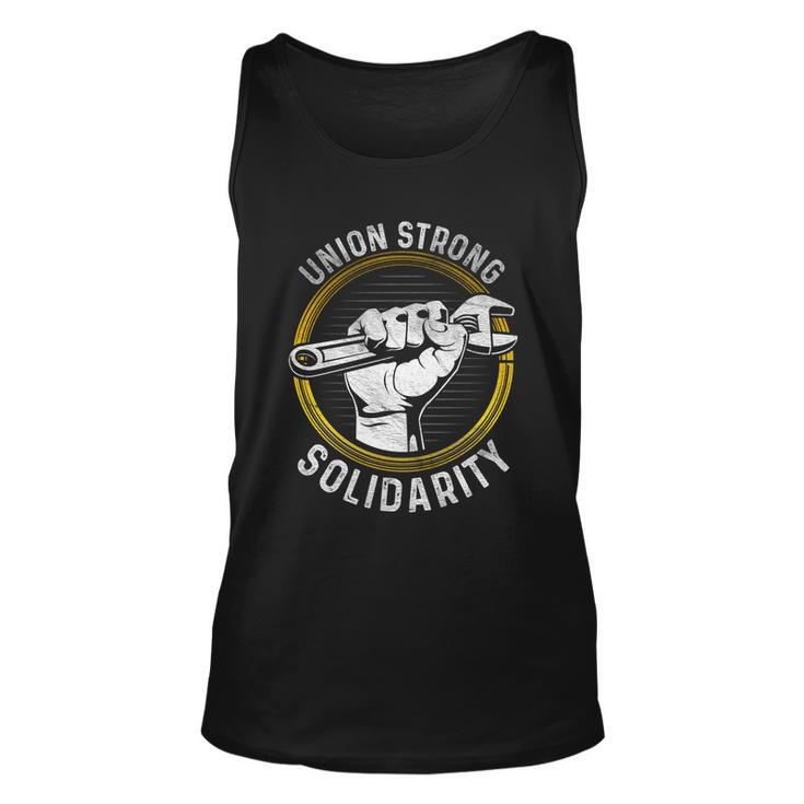 Union Strong Solidarity Labor Day Worker Proud Laborer Gift Unisex Tank Top