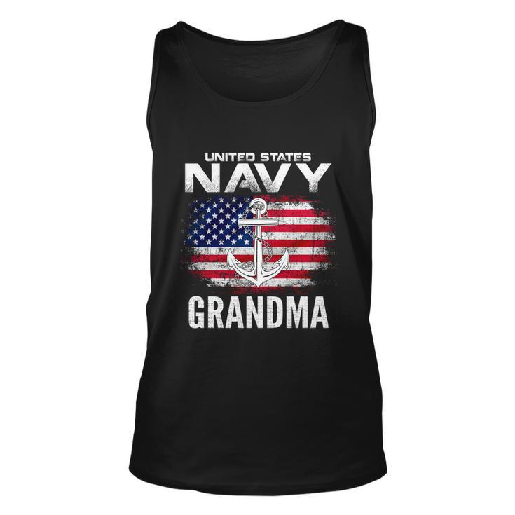 United States Vintage Navy With American Flag Grandma Gift Unisex Tank Top