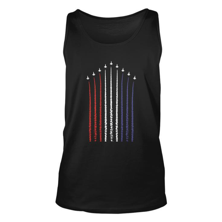 Us American Flag With Fighter Jets For 4Th Of July Gift Unisex Tank Top