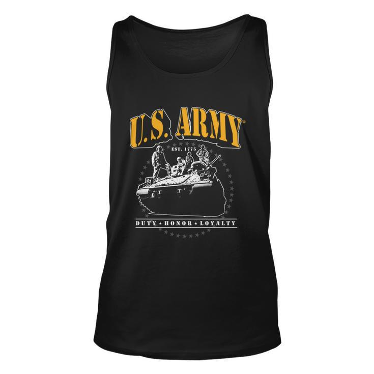 US Army Tank Duty Honor Loyalty Unisex Tank Top
