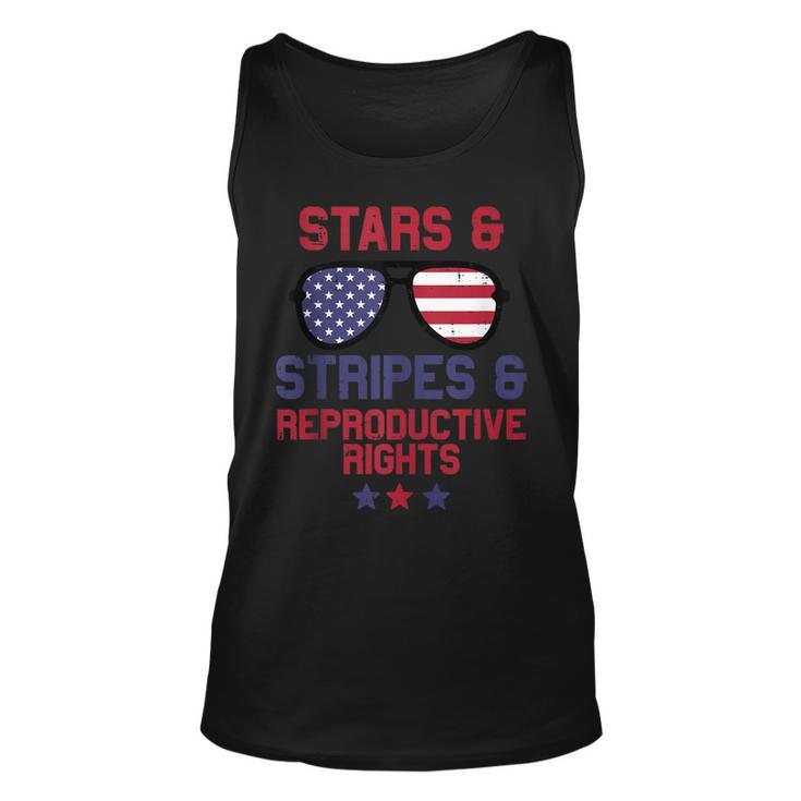 Us Flag Sunglass Stars Stripes Reproductive Rights Patriotic  Unisex Tank Top