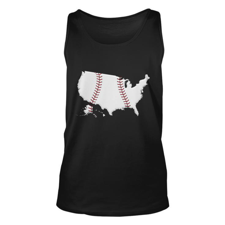 Us Map American Baseball Tshirt Unisex Tank Top