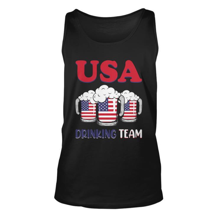 Usa Drinking Team Usa Flag Graphic 4Th Of July Plus Size Shirt Unisex Tank Top