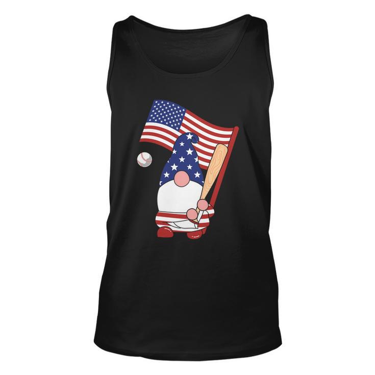 Usa Flag Gnome Graphic 4Th Of July Plus Size Shirt Unisex Tank Top