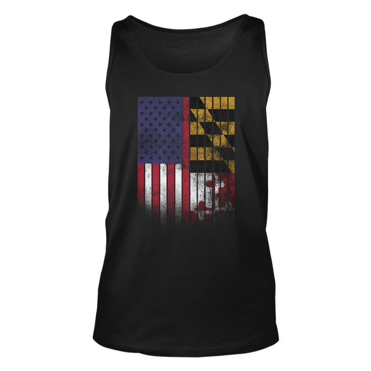 Usa Maryland Flag Unisex Tank Top