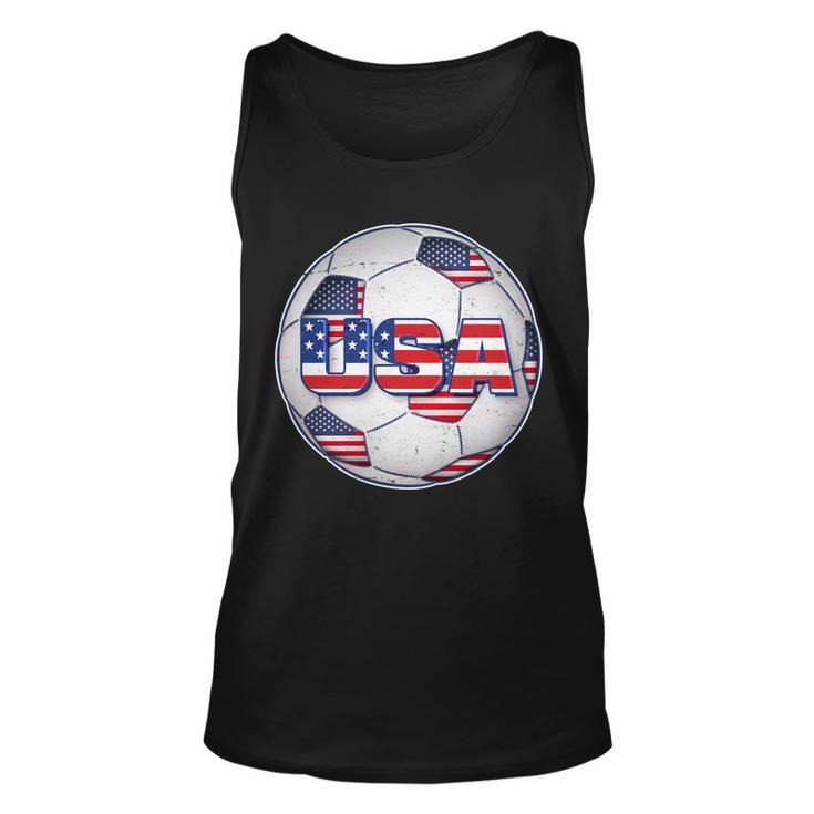 Usa Soccer Team Ball Unisex Tank Top