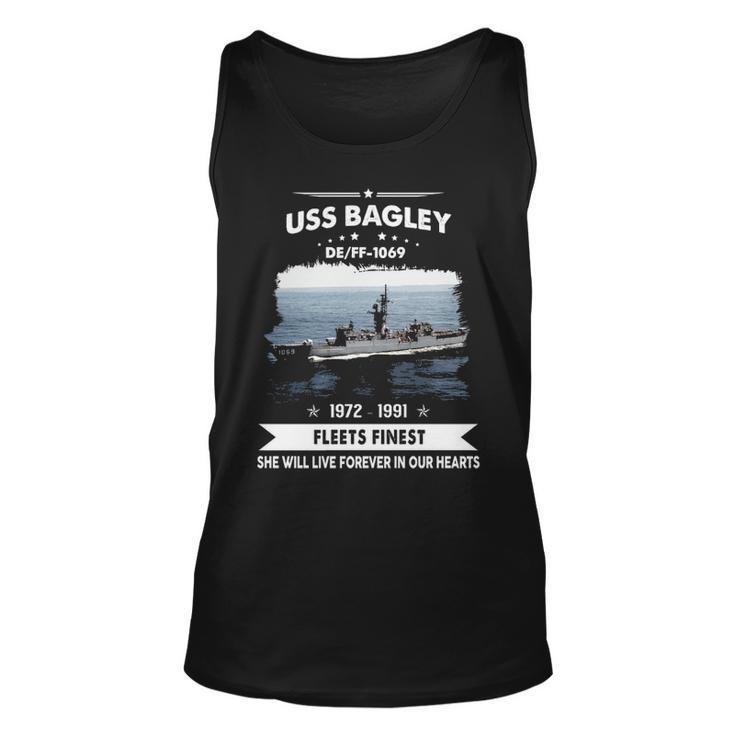 Uss Bagley  Ff 1069 De  Unisex Tank Top