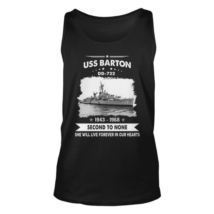 Uss Barton Dd  Unisex Tank Top