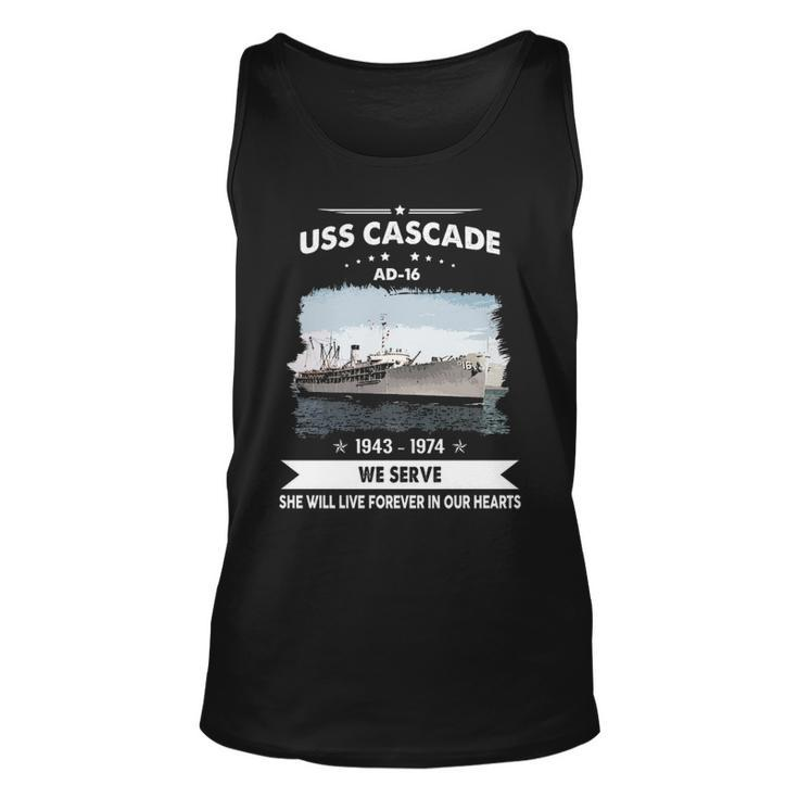 Uss Cascade Ad Unisex Tank Top